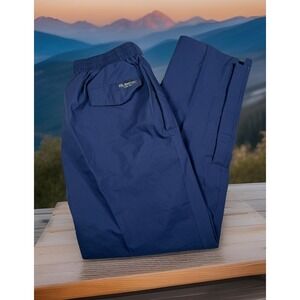 VINTAGE Tourney Gore-Tex Pants Mens Large Blue Golf Windbreaker Lined Waterproof